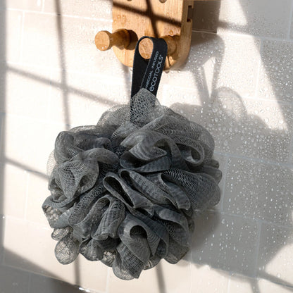 Charcoal Bath Sponge Loofah for Body Cleansing and Exfoliating, 1 Count